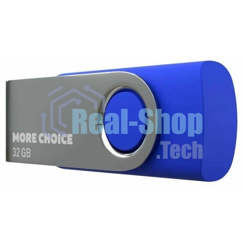 Флешка USB More Choice MF32-4 (4610196407611), 32Gb, USB 2.0, R/W 15/6, синий