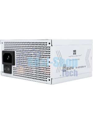 Блок питания Thermalright, 850W 80+ Gold (SFX, 3.1, PCIe 5.1, Full modular, 1x24(20+4)pin, 1xCPU 8(4+4)pin, 2xPCIe*2 8(6+2)pin, 1x12VHPWR PCIe 5.1 12+4pin 600мм, 3xSATA3, 3xMOLEX4pin, Active, 92x92mm, 100x125x64mm, APFC, OPP, OVP, OTP, OCP, SCP, UVP, white)