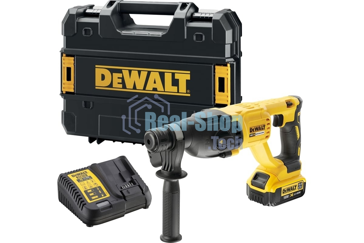 Перфоратор DeWalt DCH133M1-QW, SDS-plus, 18 В, 2.6 Дж, от аккумулятора