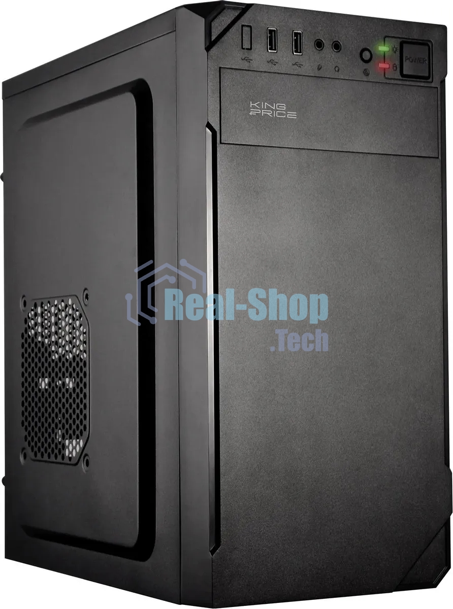 Компьютерный корпус KingPrice KPCC-MN209 черный без БП mATX 1x80мм 2x120мм 2xUSB 2.0 audio