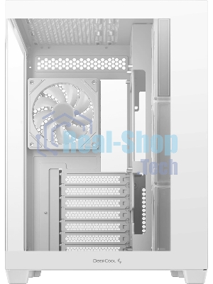 Компьютерный корпус Deepcool CG530 4F WH без БП, боковое окно (панорама), 3x120мм ARGB Reverce вентилятора на боковой стенке, 1x120мм ARGB вентилятор сзади, белый, ATX