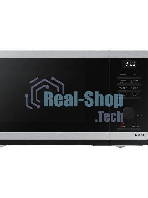 Микроволновая печь Samsung MS23DG4504ATBW нержавеющая сталь/черный, 23 л, 800 Вт, переключатели - сенсор, поворотный механизм