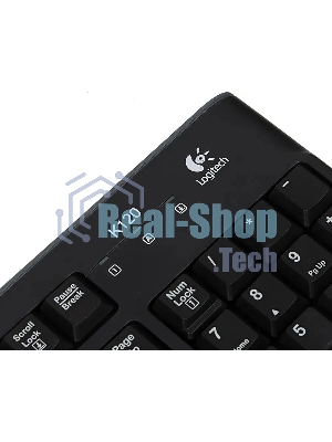 Клавиатура проводная Logitech K120 EER, USB, черный