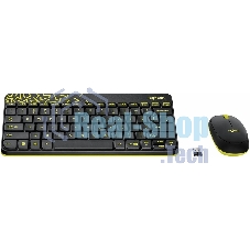 Комплект клавиатура + мышь Logitech Wireless Desktop MK240 Nano черный Retail Combo