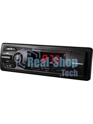 Автомагнитола Soundmax SM-CCR3179B, 1 DIN, Bluetooth, USB Type-A, AUX