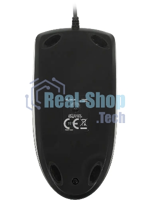 Мышь проводная A4Tech OP-530NU черный, 1200 dpi, USB, кнопки - 3