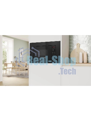 Микроволновая печь Bosch BFL623MB4 черный (встраиваемая)