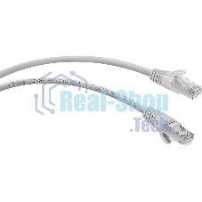 Шнур комм. Cabeus, кат. 6A, экр., S/FTP, RJ45/RJ45, LSZH, AWG26, 5м, серый
