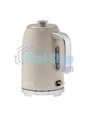 Чайник электрический Galaxy Line GL 0348 1.7л. 2200Вт кремовый корпус: нерж.сталь (ГЛ0348Л)