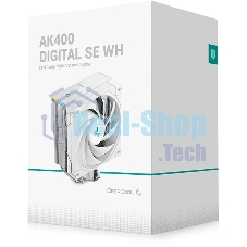 Устройство охлаждения(кулер) Deepcool AK400 Digital SE Wh ARGb Soc-AM5/AM4/1200/1700/1851 белый 4-pin 19-28dB Al+Cu LCD 220W 812gr Ret (R-AK400-WHADMN-GJD)