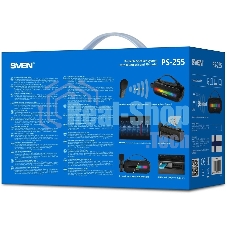 Колонка портативная SVEN PS-255 черный 12W 1.0 BT 3600mAh