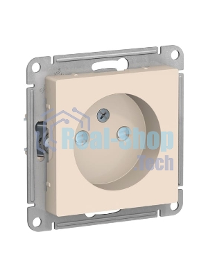 Механизм розетки 1-м СП AtlasDesign без заземл. защ. шторки 16А беж. SchE ATN000249