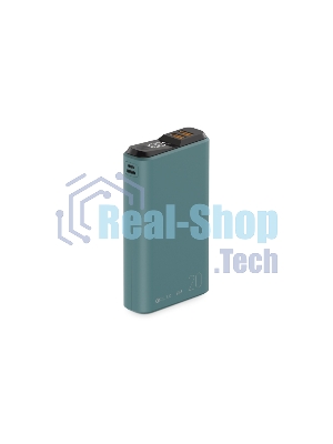 Портативный аккумулятор OLMIO QS-20, 20000mAh, 22.5W QuickCharge3.0/PowerDelivery, LCD, темно-зеленый