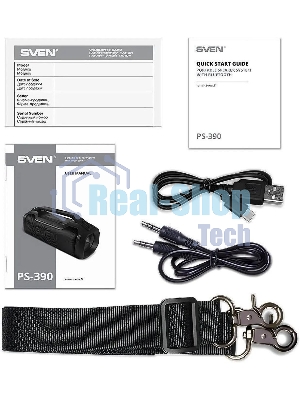 Мобильные колонки SVEN PS-390 2.0 черный