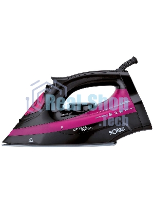 Утюг Solac Optima Perfect PV2114 фиолетовый/черный, 2600 Вт, 35 г/мин, 160 г/мин, 380 мл
