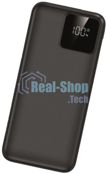 Внешний АКБ AKSBERRY E101 Violet PD22.5W/QC22.5W с дисплеем 10000mAh, черный