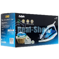 Утюг BBK ISE-2201 темно-синий, 2200 Вт, 30 г/мин, 100 г/мин, 270 мл