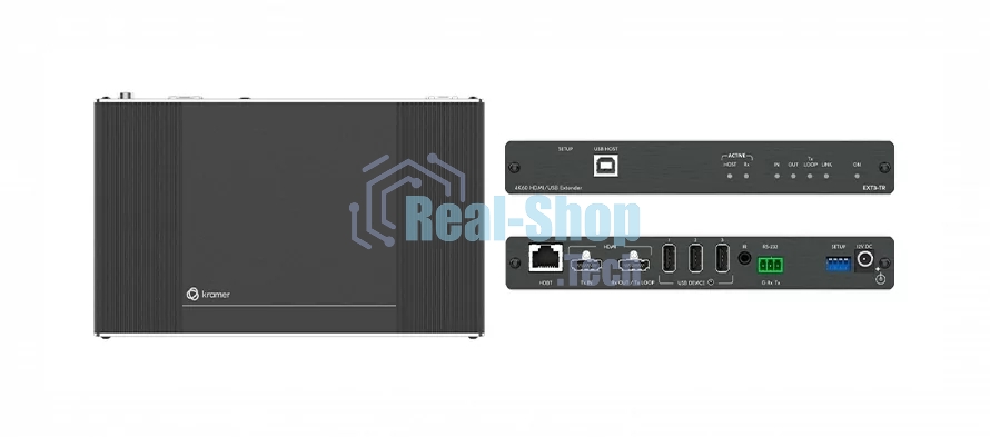 Передатчик/Приемник KRAMER EXT3-TR HDMI, RS-232, ИК, USB по витой паре HDBaseT 3.0; поддержка 4К60 4:4:4