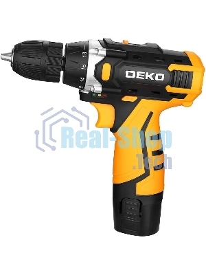 Дрель-шуруповерт Deko DKCD12V, 12 В, 1,5 Ач, 32 Нм, щеточный