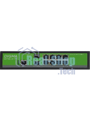 Коммутатор Digma DSP708G-2S-T135, 8×1 Гбит/с + 2×1 Гбит/с SFP, управляемый