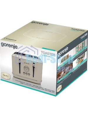 Тостер Gorenje T2300CLIN 1150Вт бежевый/серебристый