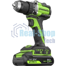Дрель безударная Greenworks DD560 патрон:быстрозажимной реверс (3708407CUC)