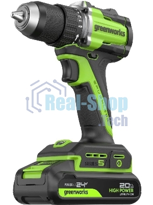 Дрель безударная Greenworks DD560 патрон:быстрозажимной реверс (3708407CUC)