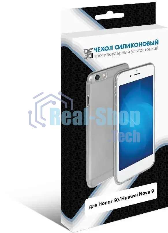 Чехол (клип-кейс) DF hwCase-101, для Honor 50/Huawei Nova 9, прозрачный