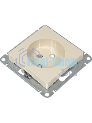 Механизм розетки 1-м СП AtlasDesign без заземл. защ. шторки 16А беж. SchE ATN000249