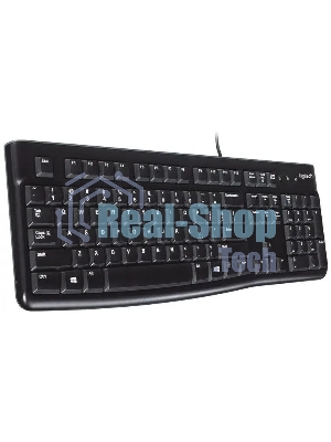 Клавиатура проводная Logitech K120 EER, USB, черный