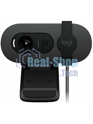 Веб-камера Logitech Brio 105 1920x1080, 30 кадр/с, USB Type-A, микрофон (шумоподавление), шторка приватности, автоосвещение, универсальное крепление