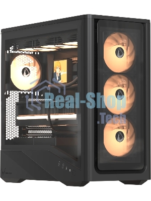 Компьютерный корпус Aerocool \ Formula V Line Air Power G9 DUO PA Black, ATX, TYPE-C*1, USB3.0*2, MESH/GLASS FRONT PANEL, FRONT 3x PERFORMANCE ARGB, REAR 1x PERFORMANCE ARGB