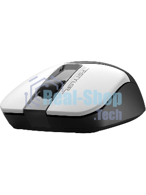 Мышь беспроводная A4Tech Fstyler FG12 белый/черный, 1200 dpi, радиоканал, USB, кнопки - 3