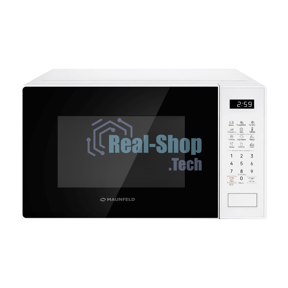 Микроволновая печь MAUNFELD MFSMO720EW02 белый, 20 л, 700 Вт, переключатели - сенсор