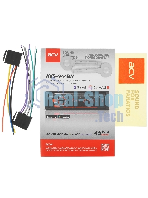 Автомагнитола ACV AVS-944BM, 1 DIN, Bluetooth, USB Type-A, AUX