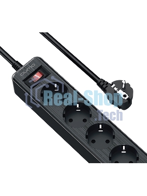 Сетевой фильтр QUMO Power Bar 5SP4U (P-0005), черный