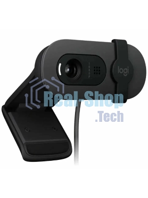 Веб-камера Logitech Brio 105 1920x1080, 30 кадр/с, USB Type-A, микрофон (шумоподавление), шторка приватности, автоосвещение, универсальное крепление