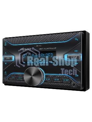 Автомагнитола Prology MPR-100, 2 DIN, Bluetooth, USB Type-A, AUX, пульт ДУ
