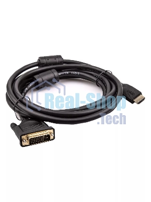 Кабель HDMI AM/DVI(24+1)M, 3 м, CU, 1080P@60Hz, 2F, VCOM CG484GD-3M