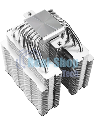 Кулер для процессора Thermalright Phantom Spirit 120 SE черный (4-pin PWM, 154mm, Ni/Cu, 7x6mm, 2x120мм, 66.17CFM, 25.6dBA, 1500RPM, S: 1200, 1700, 1851, 115X, AM4, AM5, silver, black)