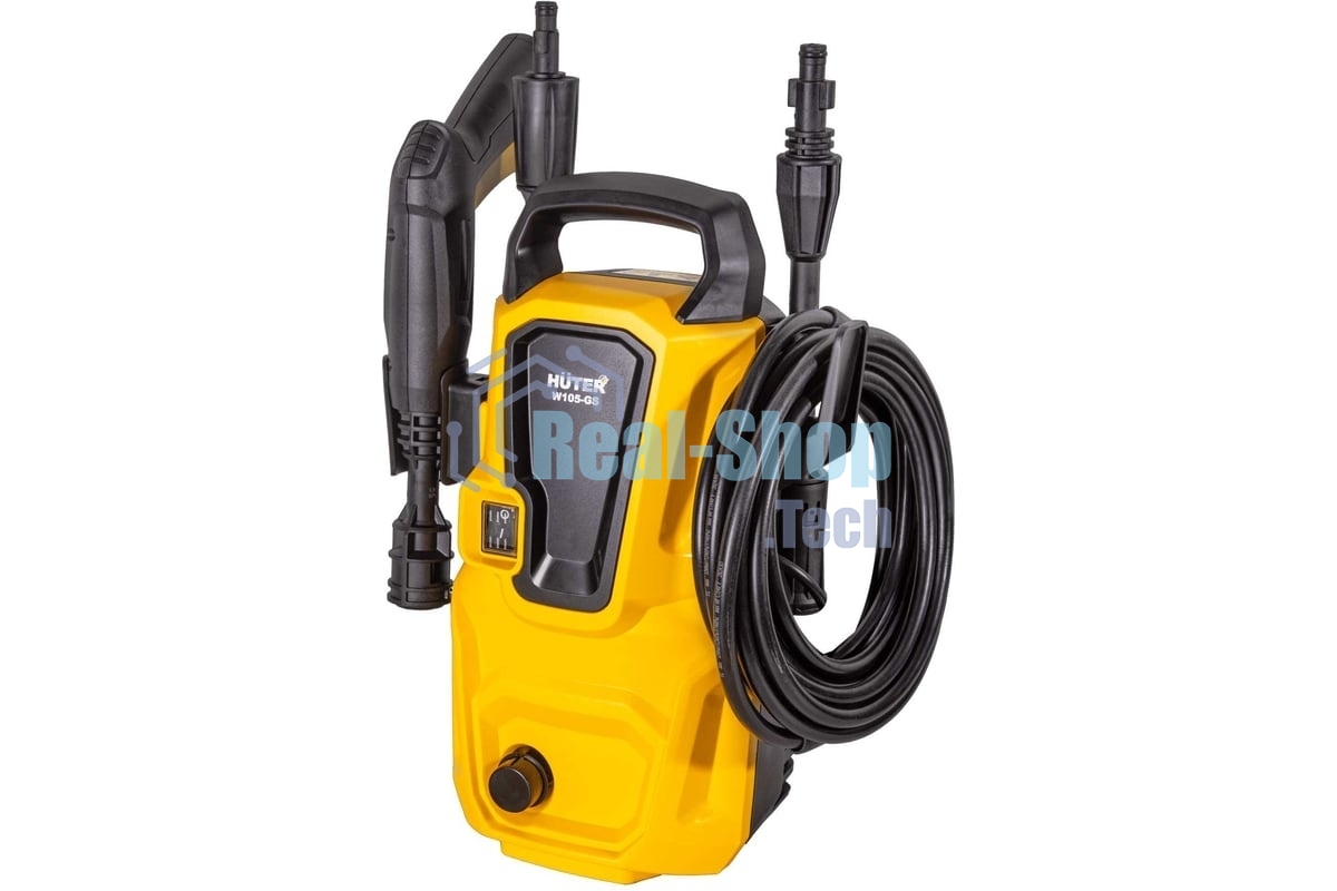 Мойка высокого давления Huter W105-GS 70/8/4 1400 вт, 105 бар, расход=342 л/час, вход=0,4 бар