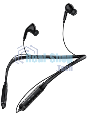 Наушники TWS Borofone BE45 черный, внутриканальные, Bluetooth, сенсорное управление, до 3 ч