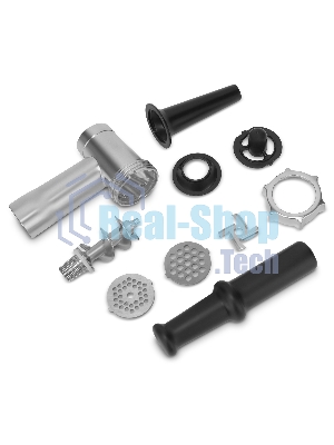 Мясорубка электрическая Vitek VT-3615 черный, 1700 Вт, 2.0 кг/мин, реверс, защита от перегрузки, насадки - 4