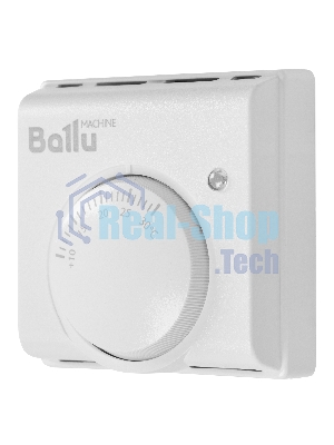 Комплект обогреватель инфракрасный Ballu BIH-GTW-0.8 + BMT-1 белый, 800 Вт, 16 м2, термостат