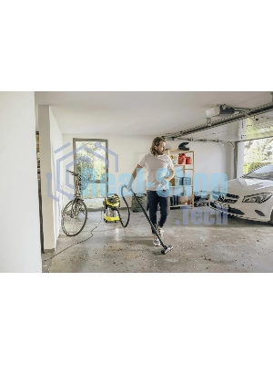 Строительный пылесос Karcher WD 5 S V-25/5/22 желтый, 1100 Вт, уборка сухая/сбор воды, пылесборник мешок/контейнер, 25 л
