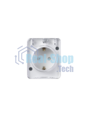 Розетка 1-м ОП AtlasDesign Profi54 16А IP54 250В с заземл. защ. шторки белый SchE ATN540145
