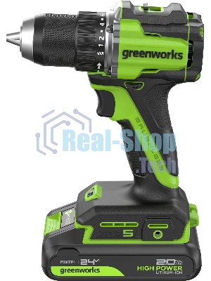 Дрель безударная Greenworks DD560 патрон:быстрозажимной реверс (3708407CUC)