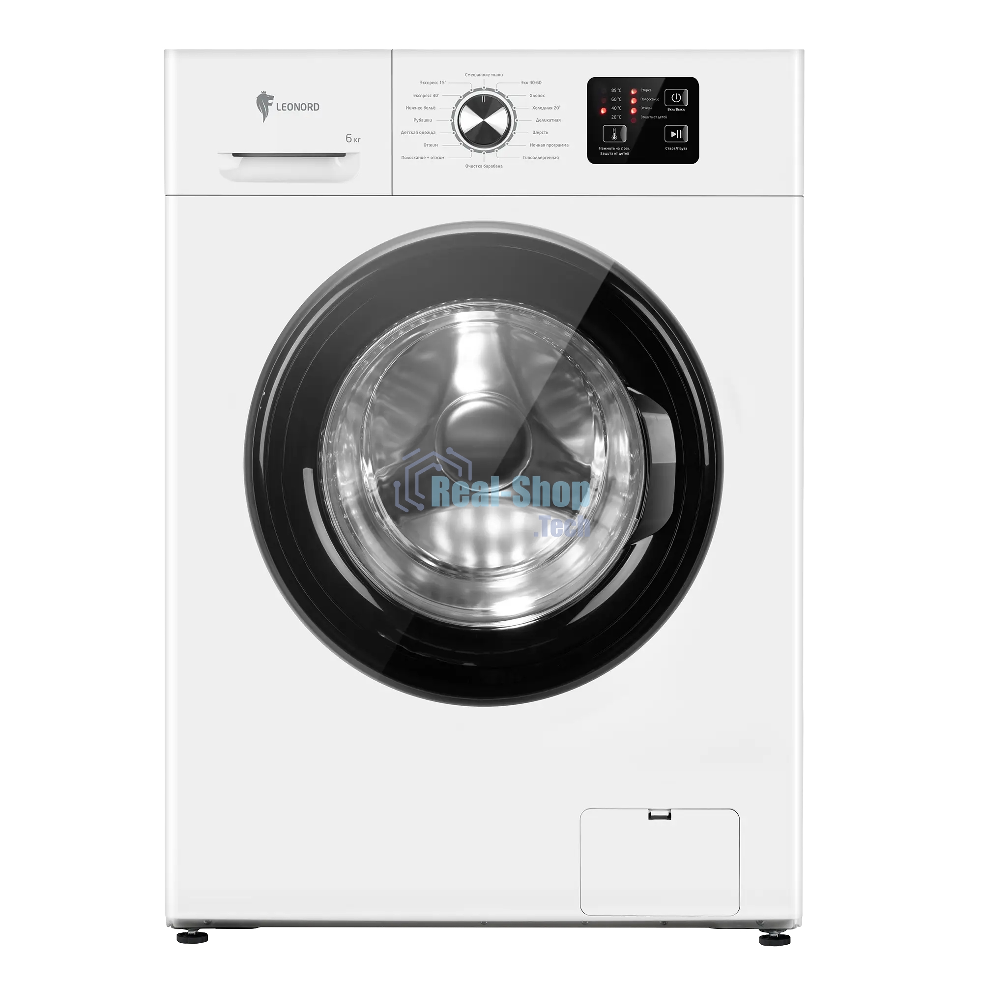 Стиральная машина Leonord LWM-100610 белый, загрузка фронтальная 6 кг, 1200 об/мин, класс A+