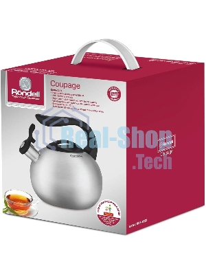Чайник для плиты металлический Rondell Coupage RDS-1832 2.8 л. стальной