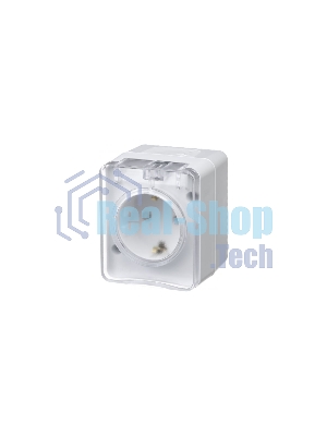 Розетка 1-м ОП AtlasDesign Profi54 16А IP54 250В с заземл. защ. шторки белый SchE ATN540145